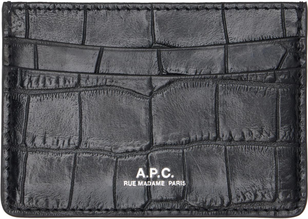 A.P.C. Black André Card Holder