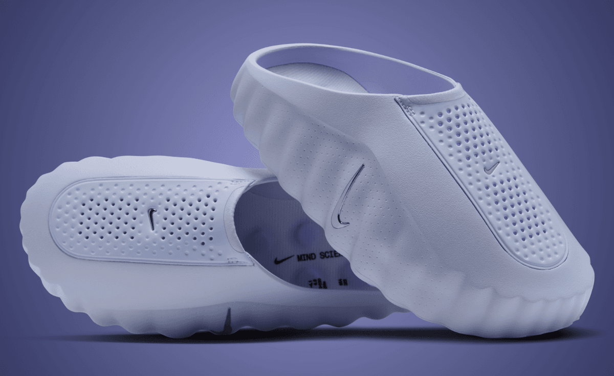 Nike Mind 001 in pale purple with tonal design nodes throughout the upper