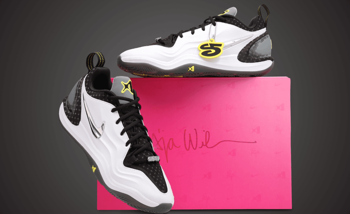 Nike A'Two basketball sneaker in the Dawn Staley-inspired colorway, featuring design elements from the historic Nike Zoom S5