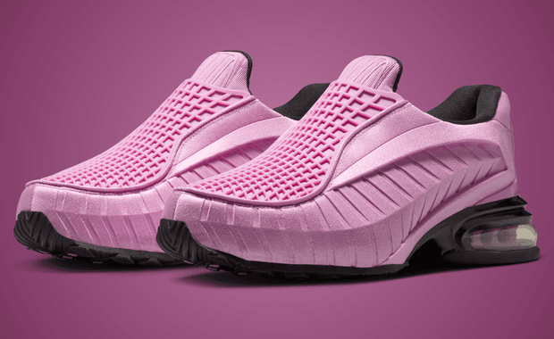 Nike Air Max Dolce in Light Magenta colorway showing side profile with visible Air unit