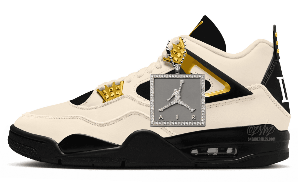 Nike Air Jordan 4 Retro OG Musik sneaker with young Michael Jordan imagery and Roman numeral heel detailing