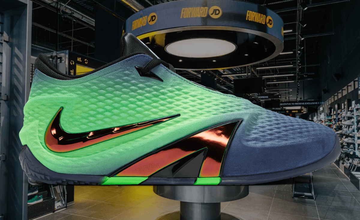 Nike Ja 4 Nightmare colorway featuring Cushlon 3.0 foam midsole and JA-Frame TPU stabilization frame, Ja Morant's 2026-27 signature model