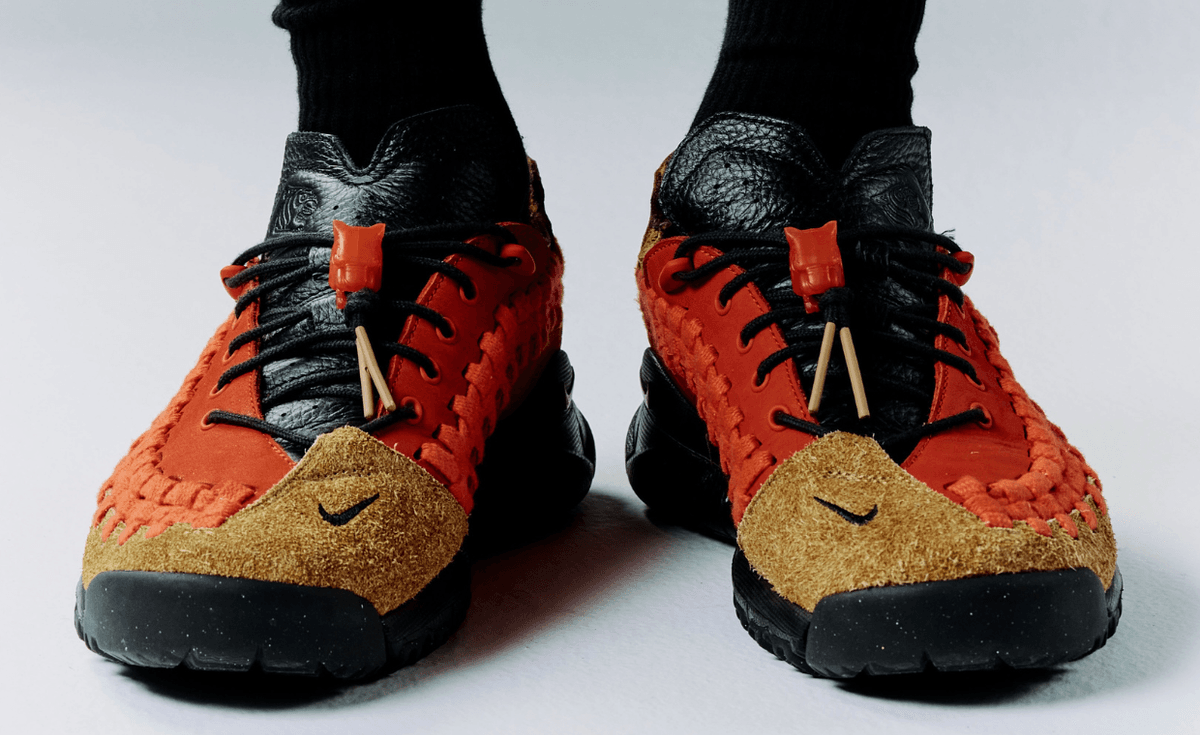 SOULGOODS x Nike Homescape Woven in Chile Red and tan woven textile construction