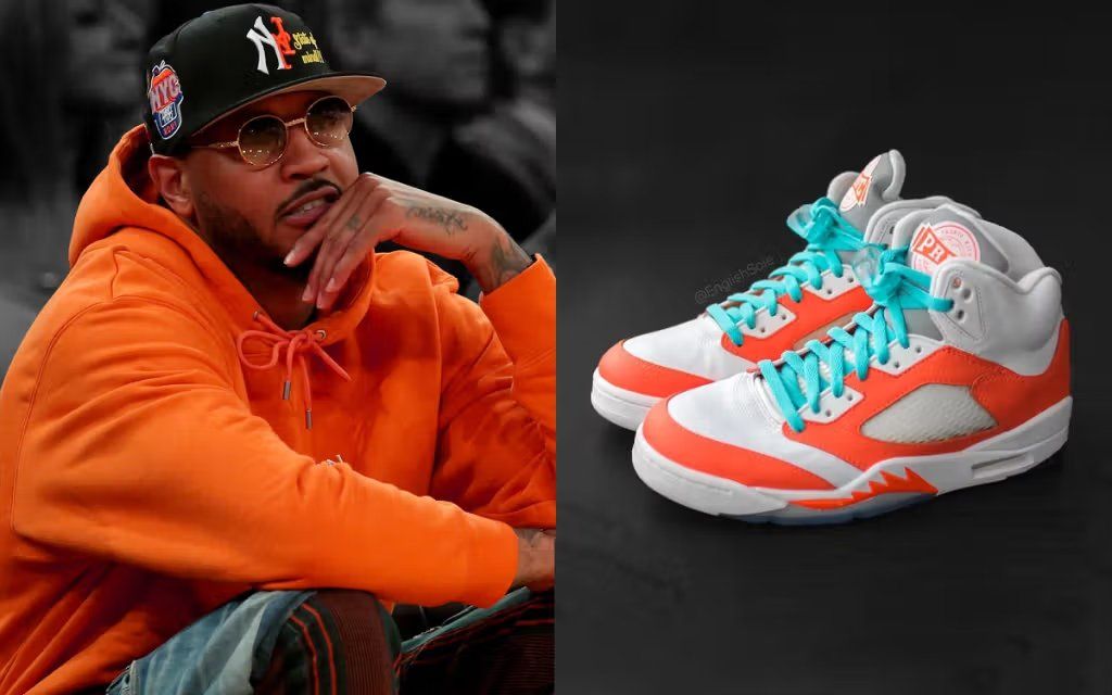 Carmelo Anthony Air Jordan PE in classic colorway