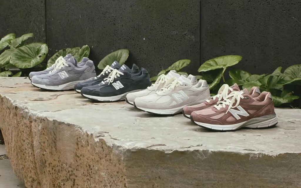 New Balance 990v4 in a neutral colorway from the Made in USA collection releasing at Kith LA