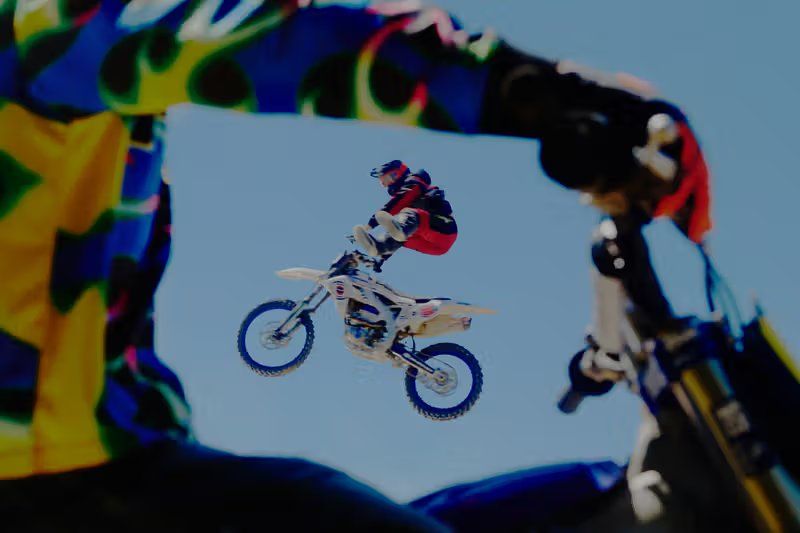 Brain Dead x Fox Lab 17-piece summer capsule featuring vintage moto-inspired graphic tees and longsleeves with airbrushed and pixelated fox head designs