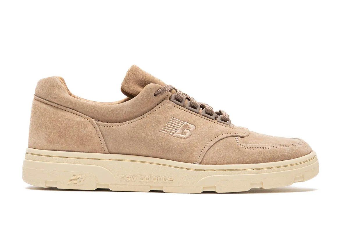New Balance Allerdale in White Pepper colorway, featuring beige suede upper and tanned sole unit