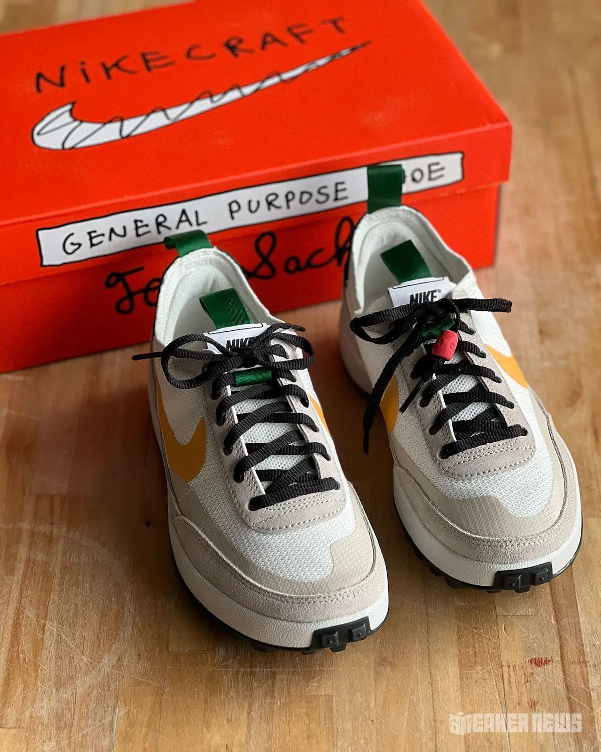 Nike Mars Yard 3.0 by Tom Sachs, full lateral view of the redesigned collaborative silhouette