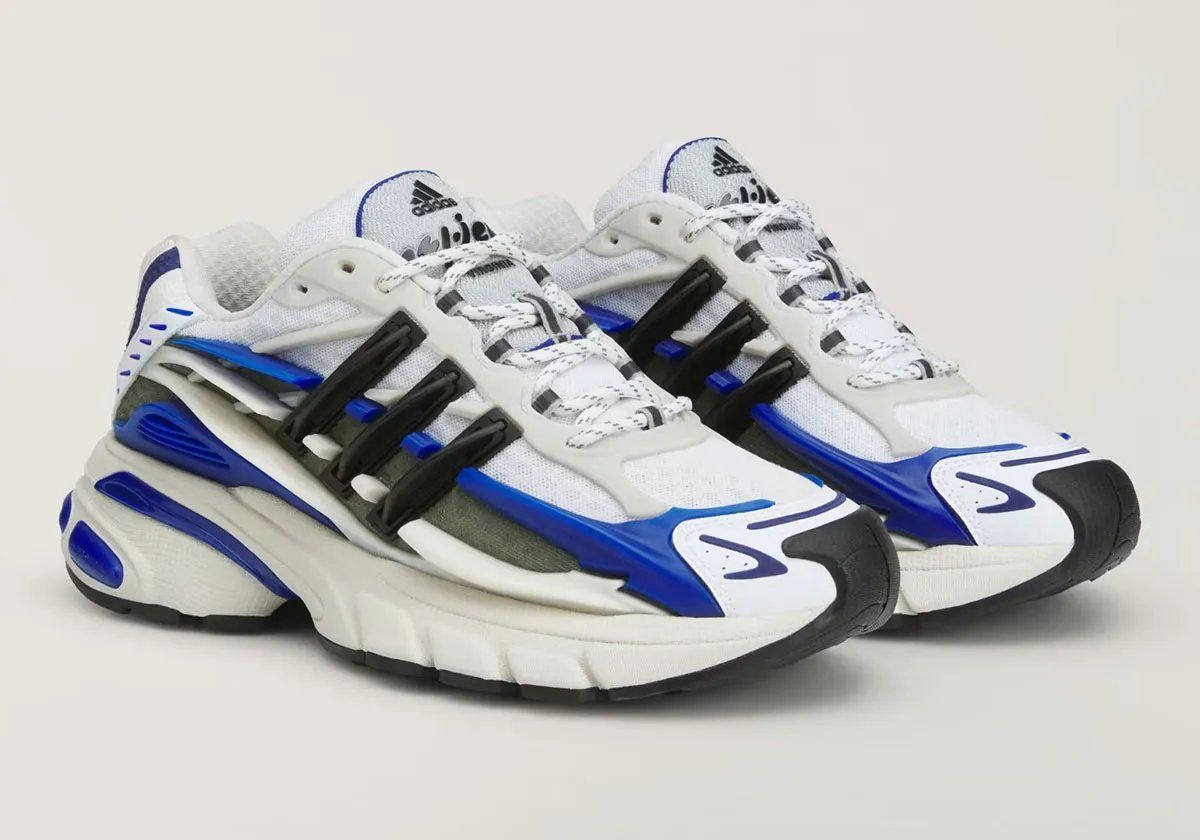 Pharrell x adidas Jellyfish silhouette in Royal and Triple Black colorways