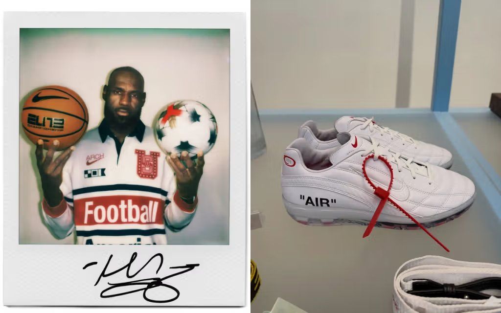 Nike Cryoshot sneaker from the Virgil Abloh Archive USMNT capsule collection, featuring minimalist design and clean silhouette