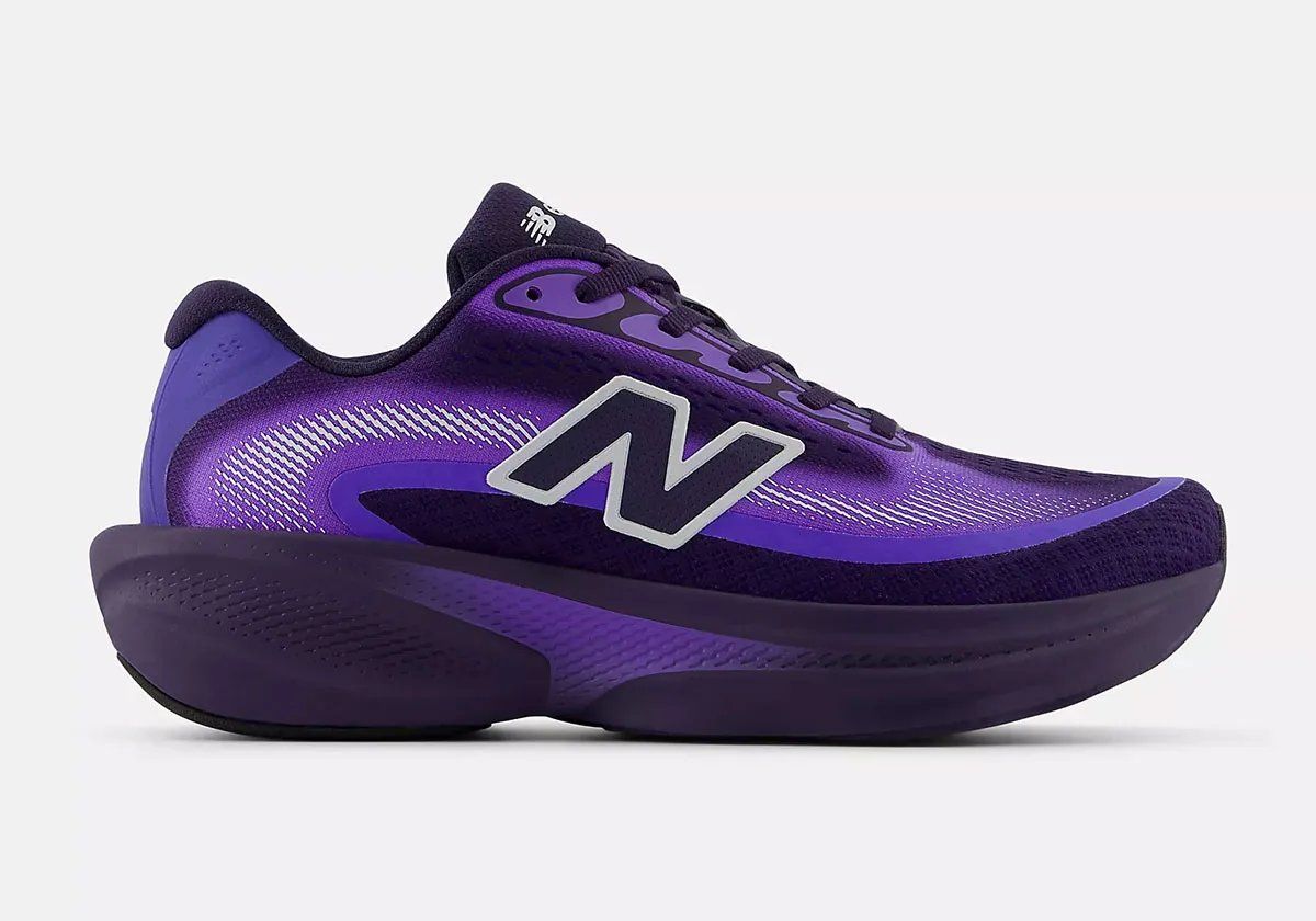 New Balance Ellipse running shoe in neutral colorway, showing mesh upper and foam cushioning profile