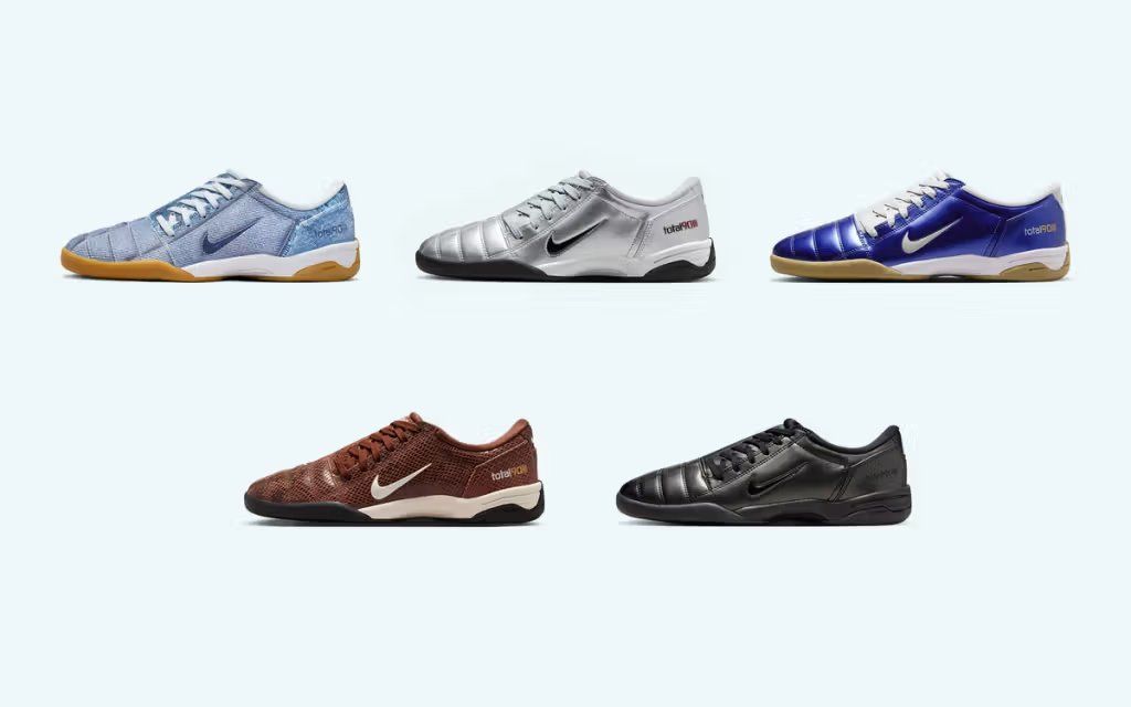 Nike Total 90 III Fall 2025 collection featuring denim and metallic colorways