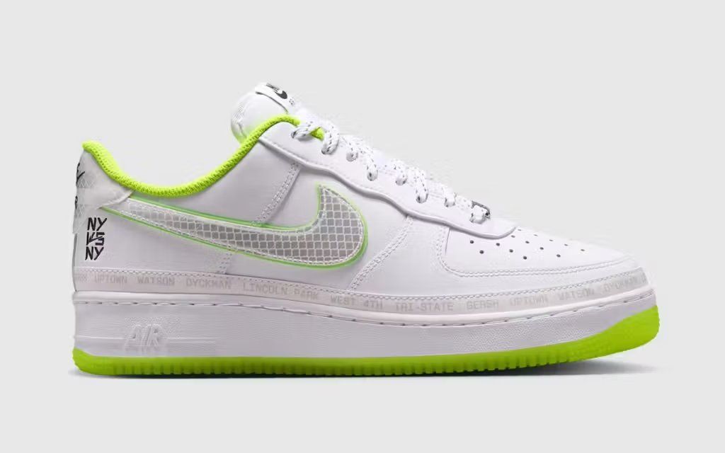 Nike Air Force 1 Low NY v. NY sneaker, New York City streetball-inspired colorway and design details
