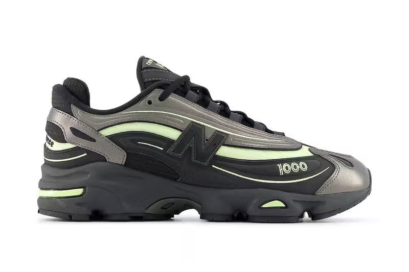 New Balance 1000 in Black Metallic and Dry Lime colorway, Summer 2026 release