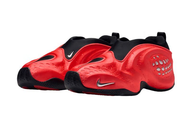 Nike First Sight Shadow in Light Crimson and Metallic Silver, slip-on silhouette with sculptural upper and court-inspired outsole