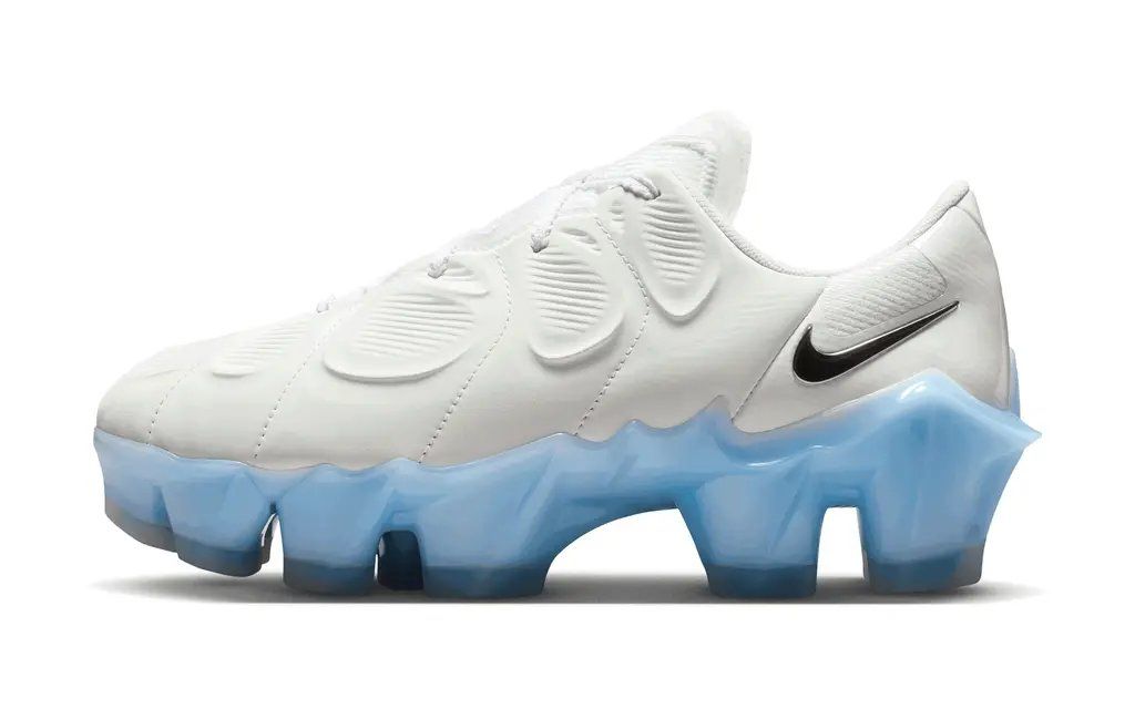 Nike First Sight Mirage sneaker in neutral colorway, showcasing structured uppers and reinforced toe cap design
