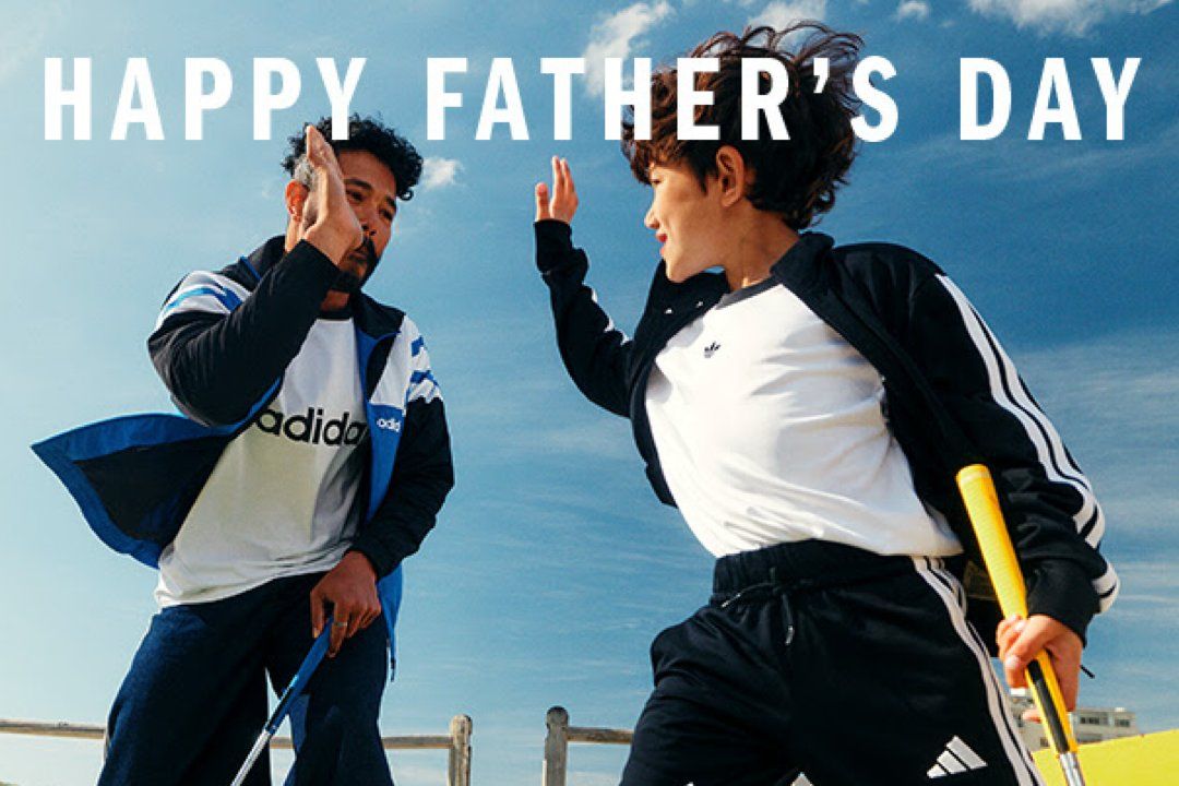 adidas sneaker and apparel collection for Father's Day gift selection
