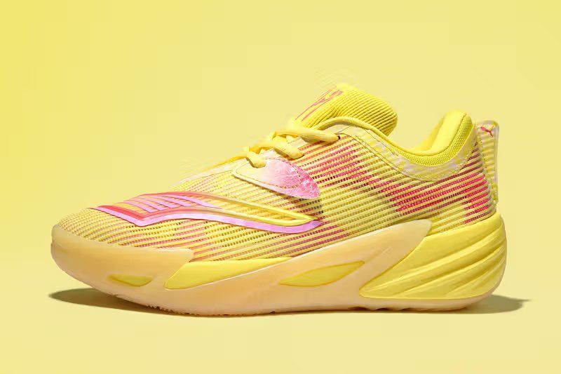 Puma All-Pro Nitro 2 in vibrant yellow, Josh Giddey's signature colorway inspired by the Australian outback