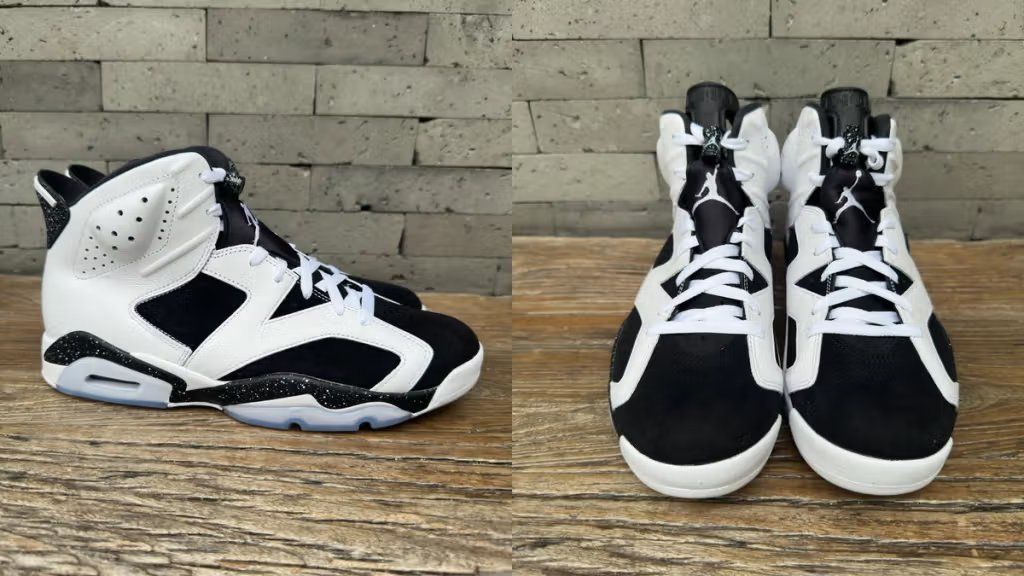 Air Jordan 6 "Oreo" in white and black colorway, expected to release August 2026