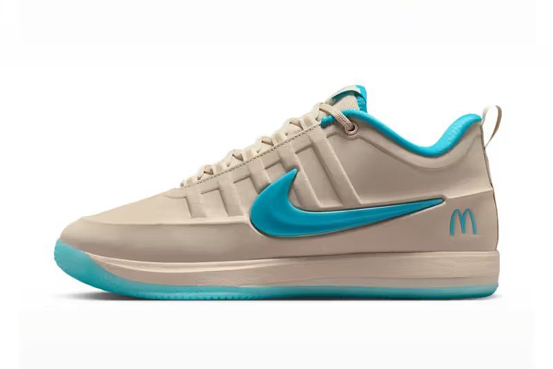 Nike Book 2 x McDonald's Sedona colorway in Sand Drift, Light British Tan, Revstar Dust, and Dusty Cactus