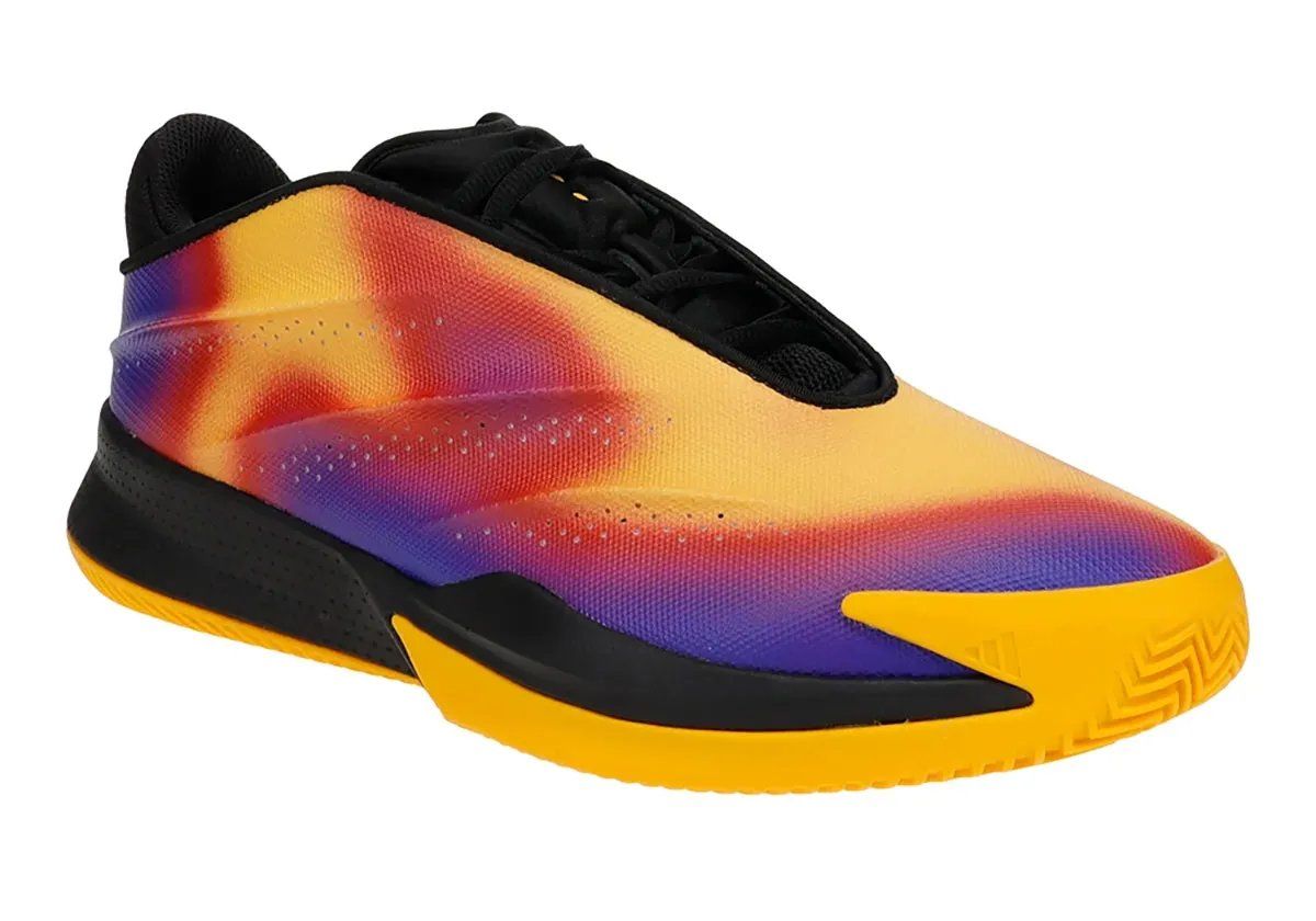 adidas Crazy Energy McDonald's All-American colorway featuring yellow, red, and purple heatmap design with golden yellow outsole
