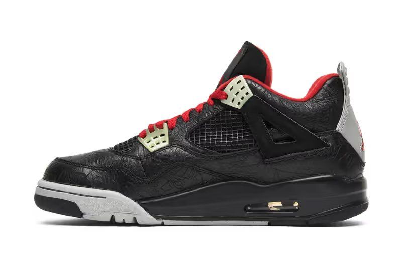 Air Jordan 4 "Black Laser" retro colorway, set to release in February 2027