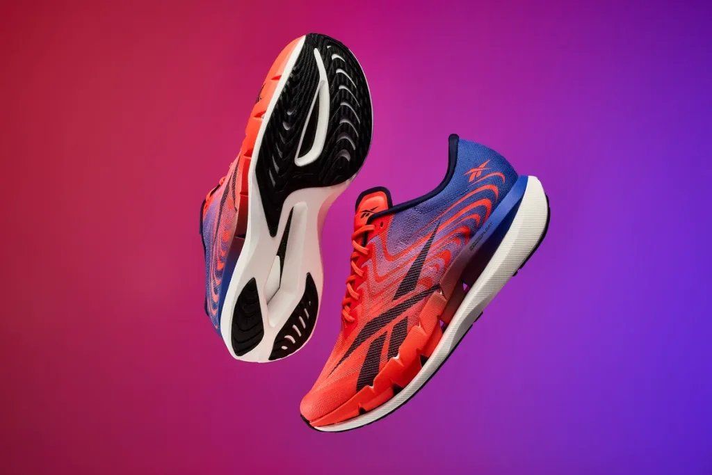 Reebok Speedshifter full-length carbon-plated running shoe in lateral view