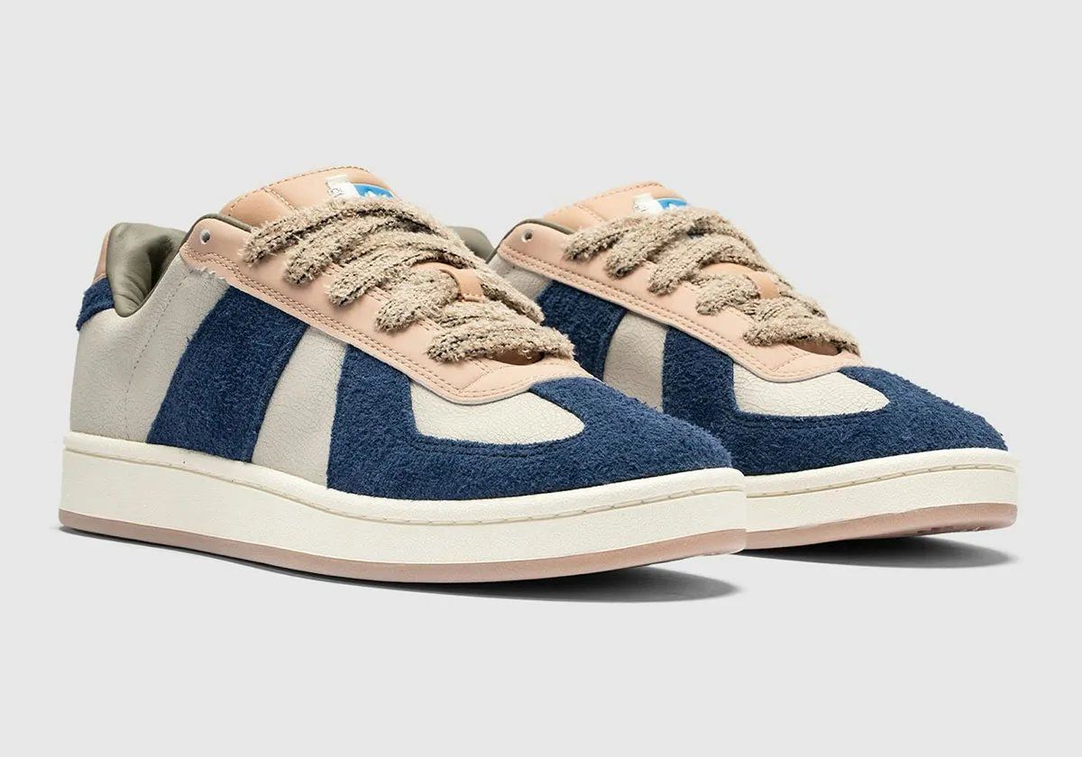 The Whitaker Group x adidas BW 00s in Cream with cracked leather and hairy suede overlays, released April 24 under the Do Not Duplicate collection
