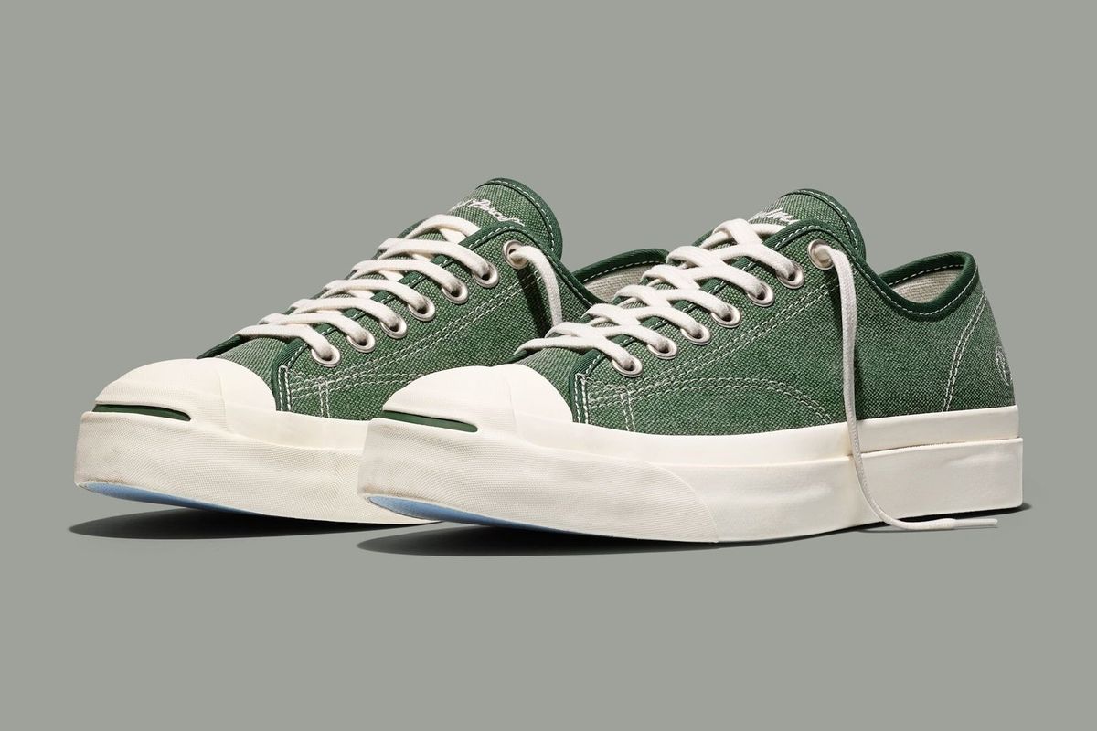 Palmes x Converse Jack Purcell PDM Mountain View in Mountain View and Cloud Dancer colorway