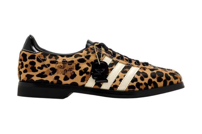 Brain Dead x adidas Originals Samba Bowling Animal Pack in Cheetah and Snakeskin colorways, featuring premium textile uppers with animal print and exaggerated bowling-style overlays