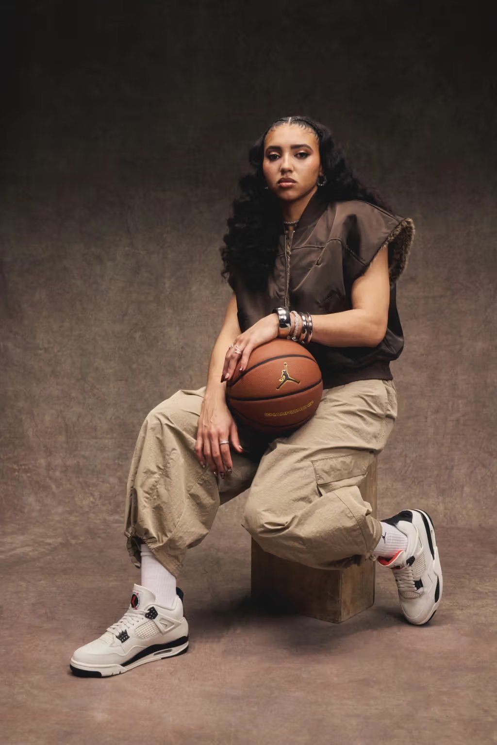 Azzi Fudd in Jordan Brand apparel, WNBA draft prospect