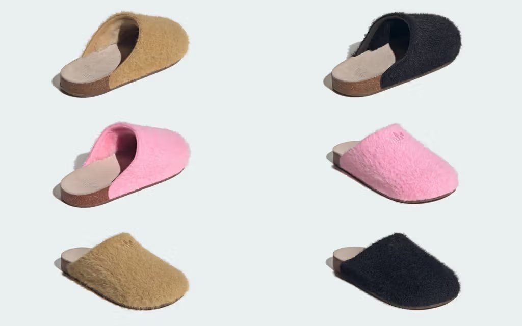 Adidas ADIMULE Slide in plush furry colorway for Fall 2026