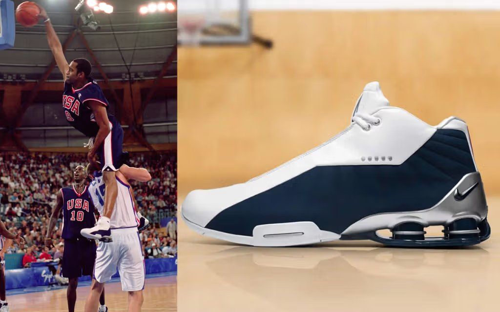 Nike Shox BB4 'Olympic' retro sneaker in patriotic colorway