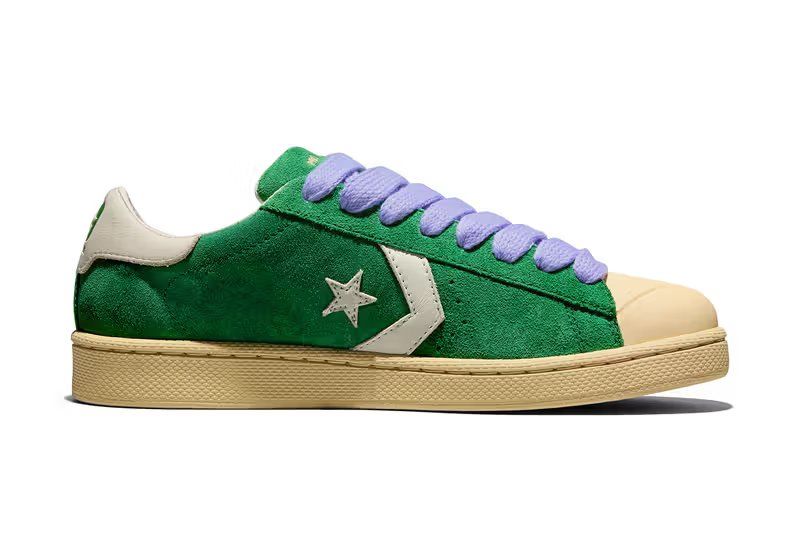 Tyler, The Creator x Converse 1908 Series featuring reimagined Pro Leather and Coach-inspired Jogger silhouettes in vintage-inspired colorways