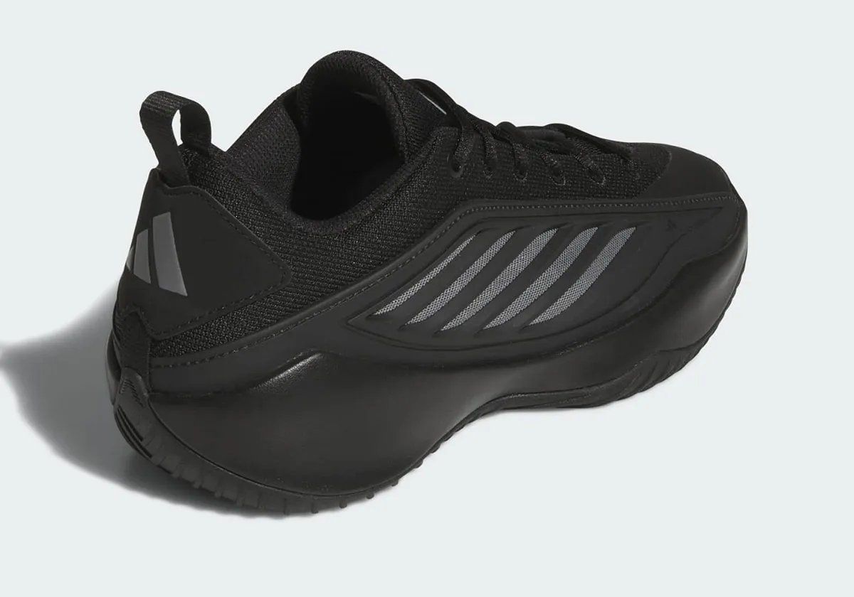adidas Believe That in Core Black, Anthony Edwards signature takedown basketball model with ventilated TPU panels and Dreamstrike cushioning