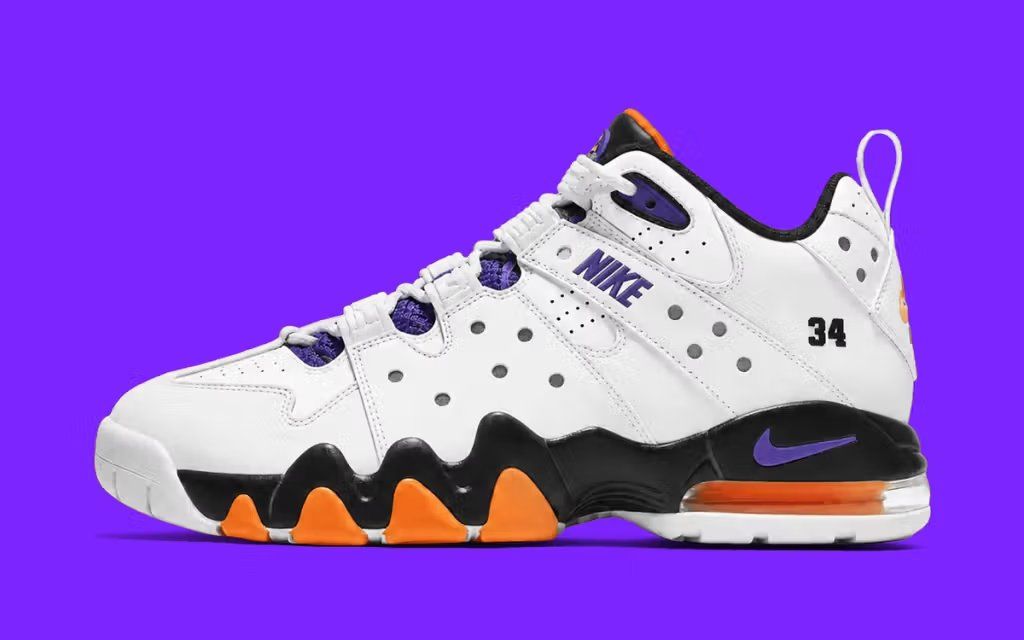Nike Air Max2 CB '94 low-top in Phoenix Suns orange and purple colorway