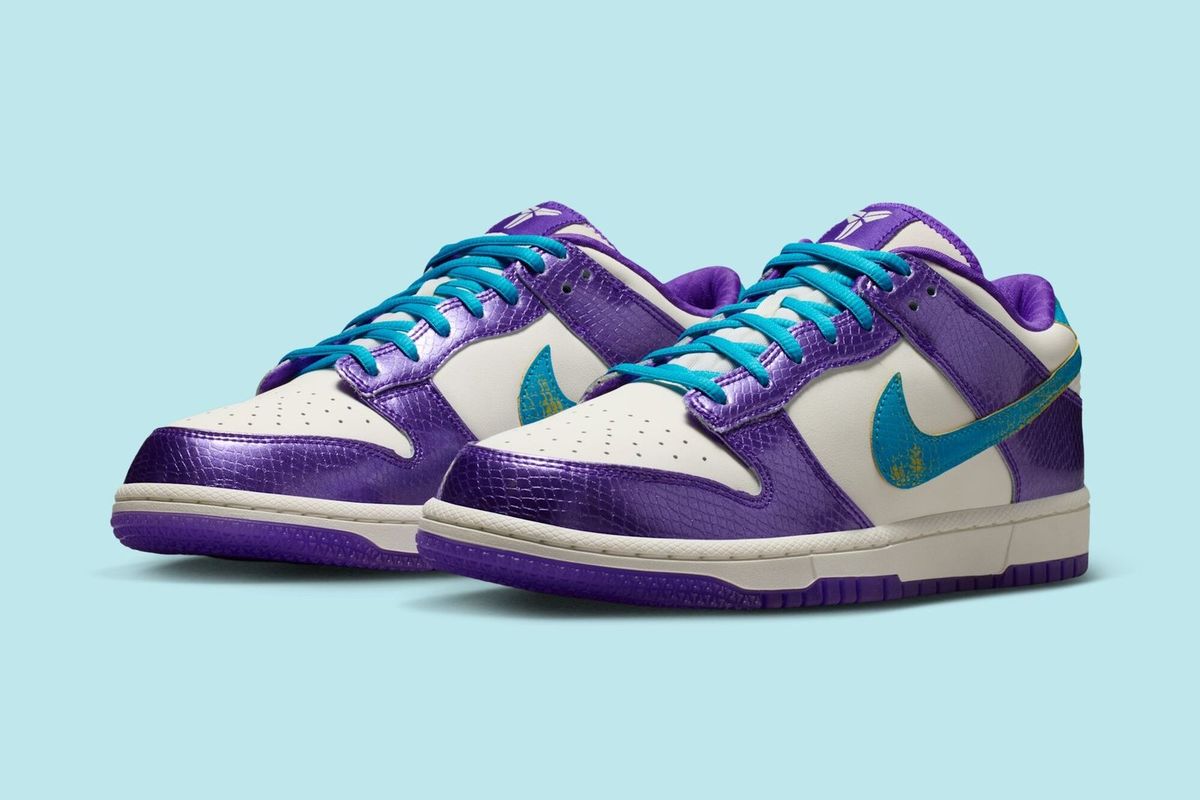 Nike Dunk Low Protro Kobe Bryant Draft Day Charlotte to LA colorway