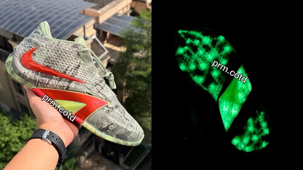Nike Ja 4 in Halloween-themed colorway, showcasing seasonal design elements on Ja Morant's fourth signature model