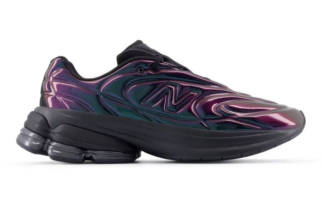 New Balance 5030 Iridescent colorway with full chromatic light-reactive upper