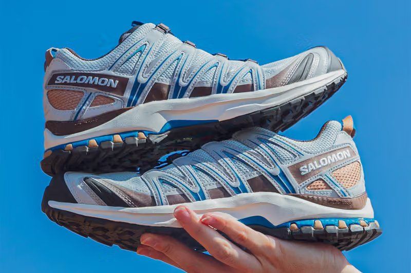 Salomon XA PRO 3D Pearl Blue sneaker with gray overlays, URBAN RESEARCH exclusive colorway