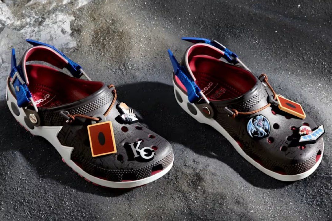 Yu-Gi-Oh! x Crocs Classic Clog in Seto Kaiba multicolor colorway, releasing September 2026
