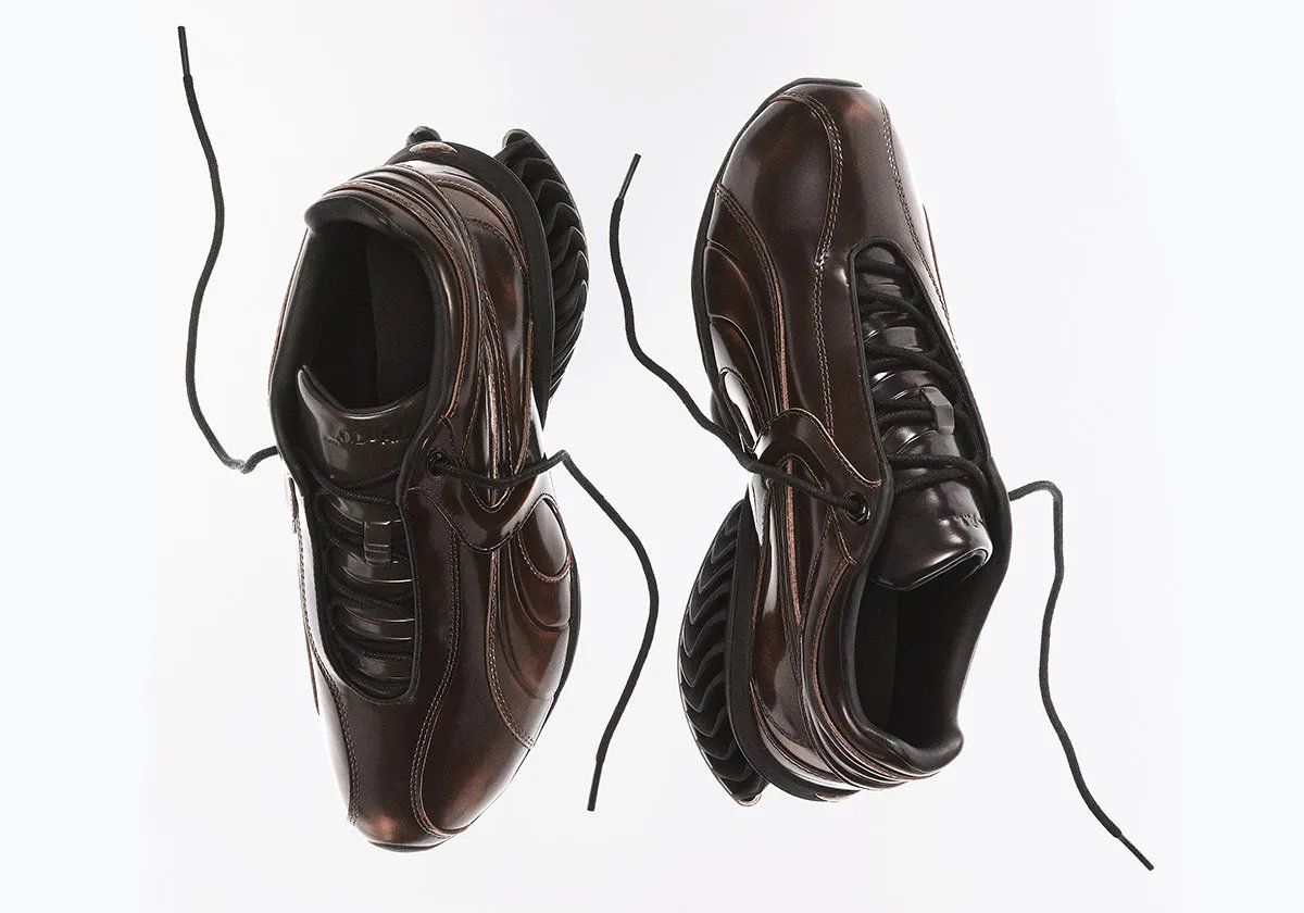 PUMA x J.L-A.L collaborative sneaker featuring innovative wear-away gradient upper design