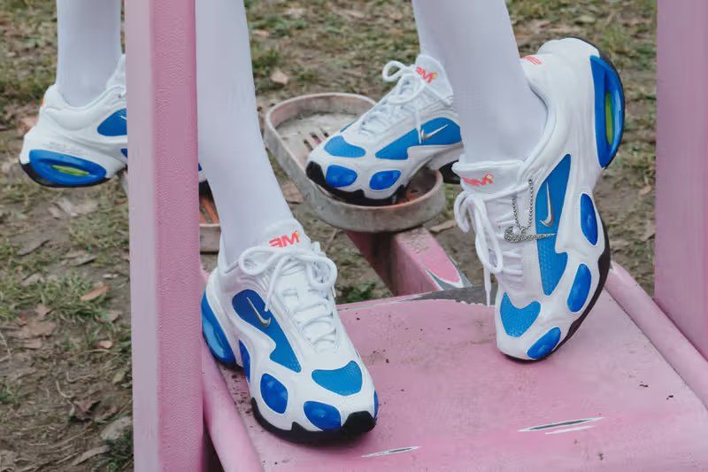 Veneda Carter x Nike Air Max Muse in Racer Blue, White, and Black colorway
