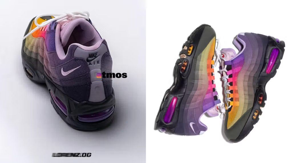 Nike Air Max 95 in LORENZ.OG x atmos collaboration, featuring refined colorway and segmented upper construction