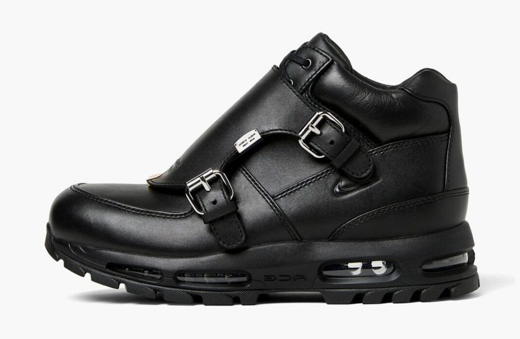 PSNY x Nike Air Max Goadome in Triple Black with oversized metal buckle hardware detail