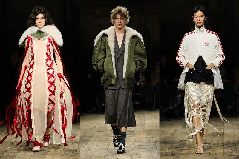 Simone Rocha FW26 collection featuring ethereal silhouettes from the adidas collaboration, presented at London Fashion Week