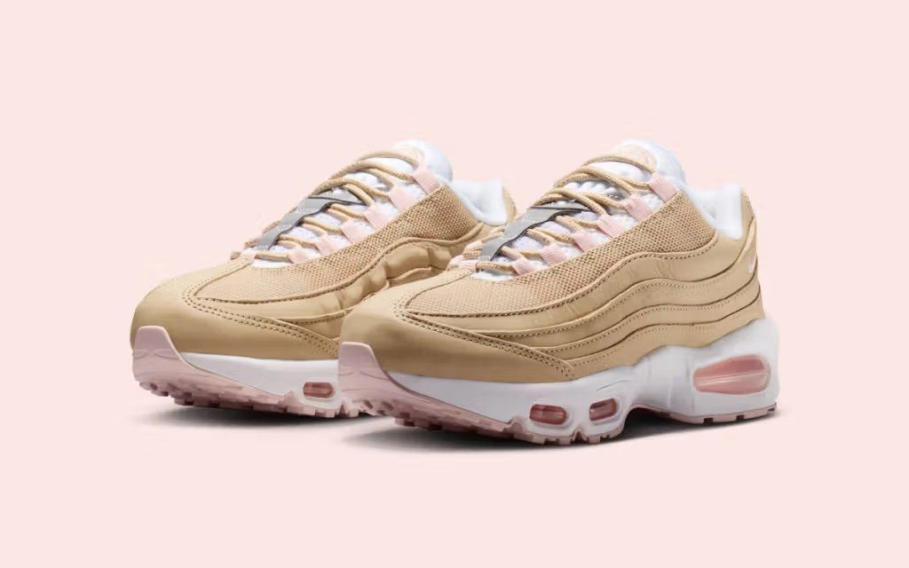 Kith x Nike Air Max 95 Linen kid-exclusive collection in neutral tones