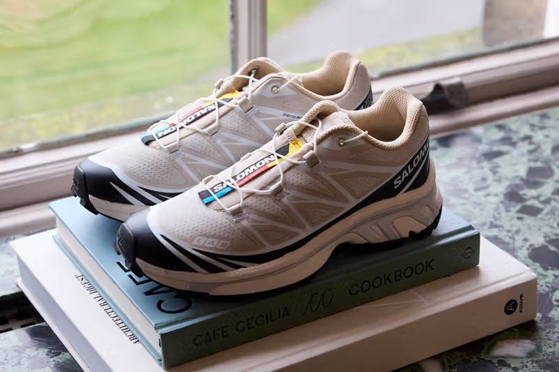 Salomon XT-6 technical trail sneaker in new colorway displayed at JD Sports community retreat