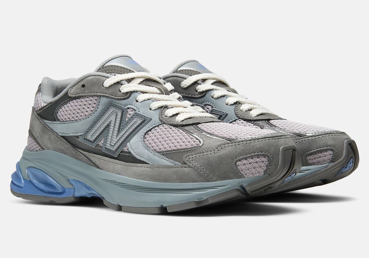 New Balance 2010 in Harbor Grey and Fairweather Blue colorway, showing side profile and cushioning detail
