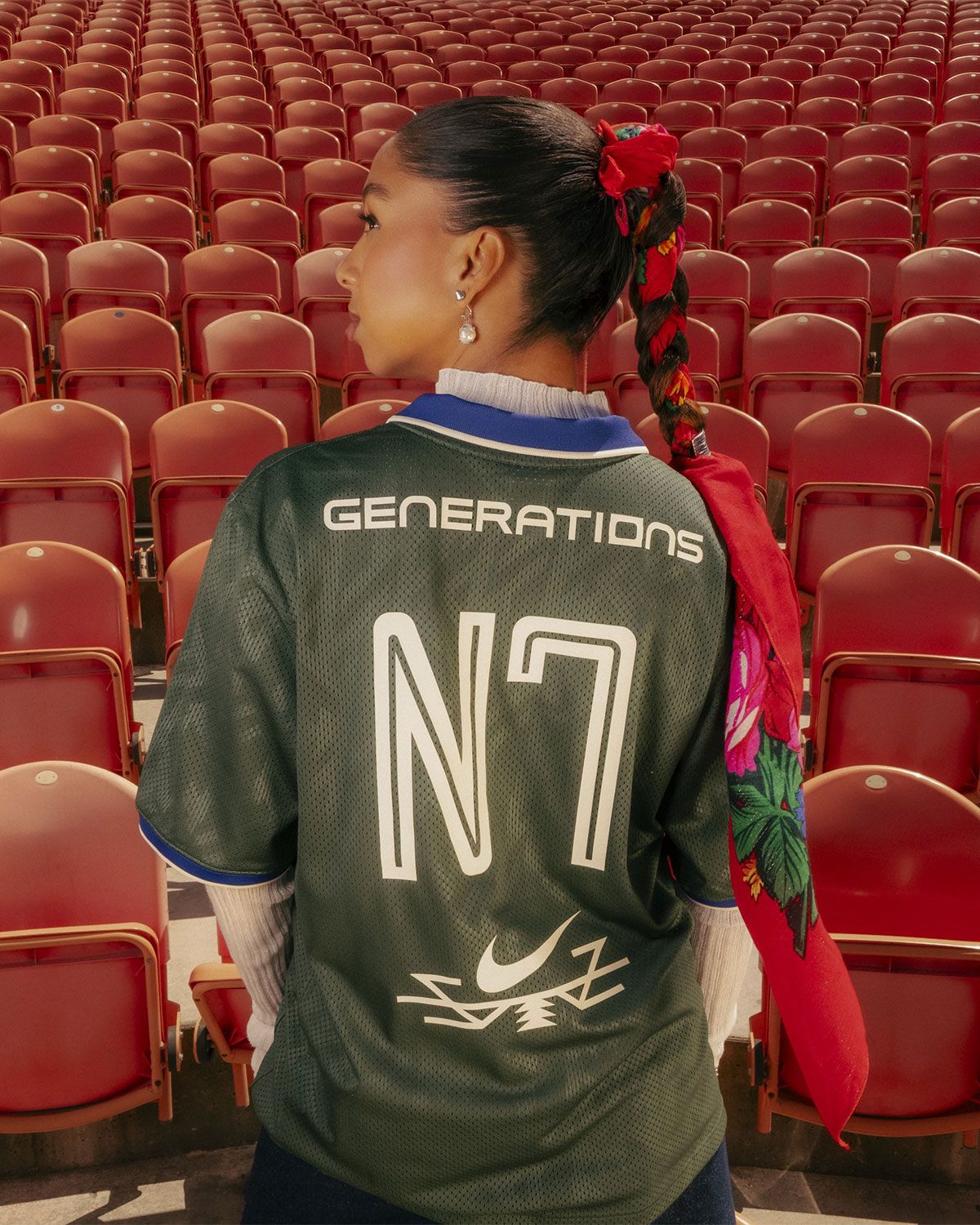 Nike N7 Summer 2026 collection featuring the P-6000 and Gato silhouettes inspired by Native American textile traditions